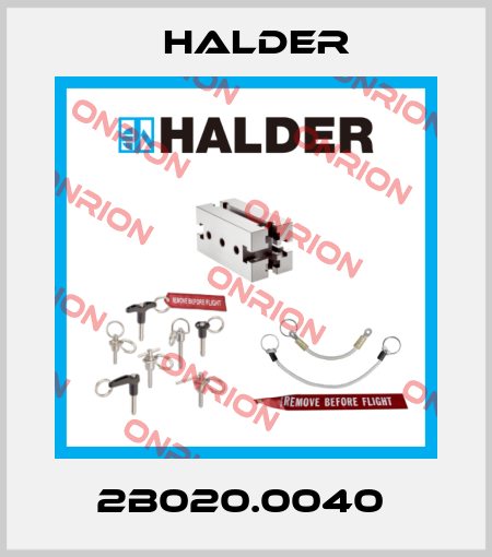 2B020.0040  Halder