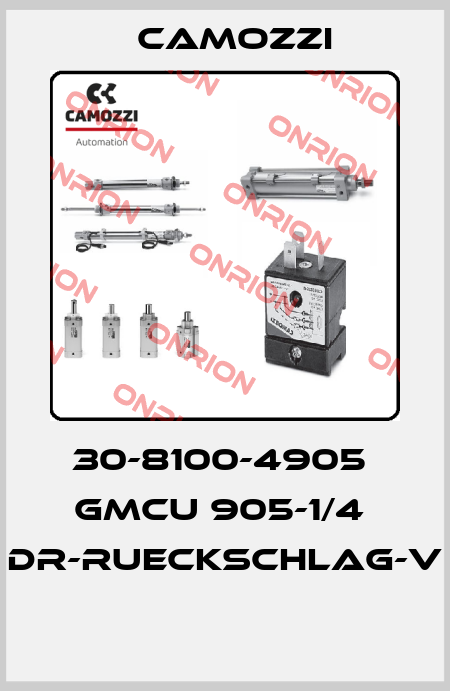 30-8100-4905  GMCU 905-1/4  DR-RUECKSCHLAG-V  Camozzi