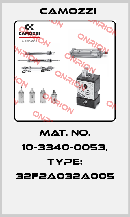 Mat. No. 10-3340-0053, Type: 32F2A032A005  Camozzi