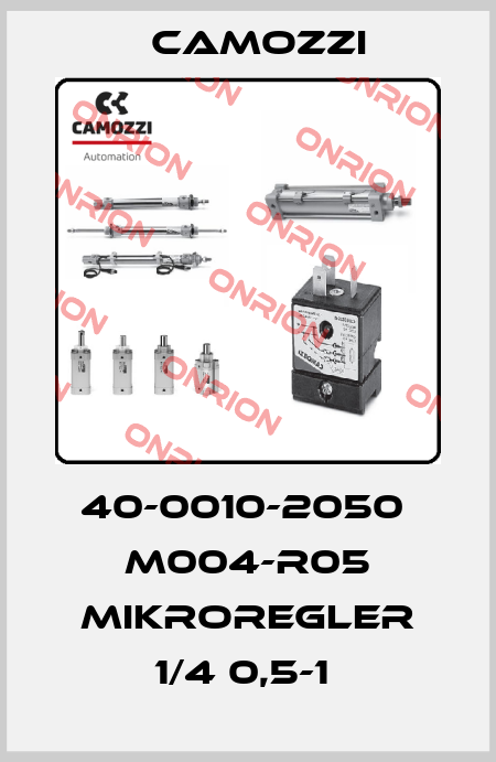 40-0010-2050  M004-R05 MIKROREGLER 1/4 0,5-1  Camozzi