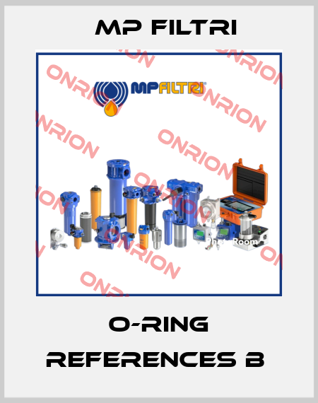 O-ring References B  MP Filtri