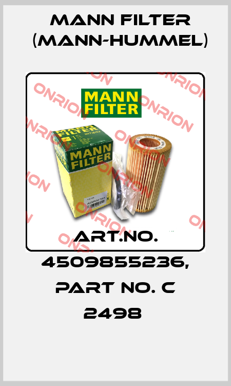 Art.No. 4509855236, Part No. C 2498  Mann Filter (Mann-Hummel)