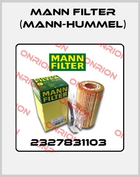 2327831103  Mann Filter (Mann-Hummel)