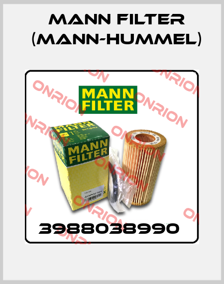 3988038990  Mann Filter (Mann-Hummel)
