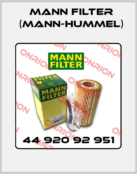 44 920 92 951 Mann Filter (Mann-Hummel)