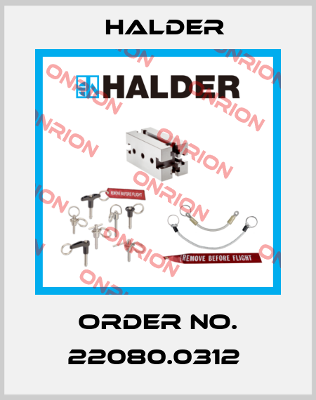 Order No. 22080.0312  Halder