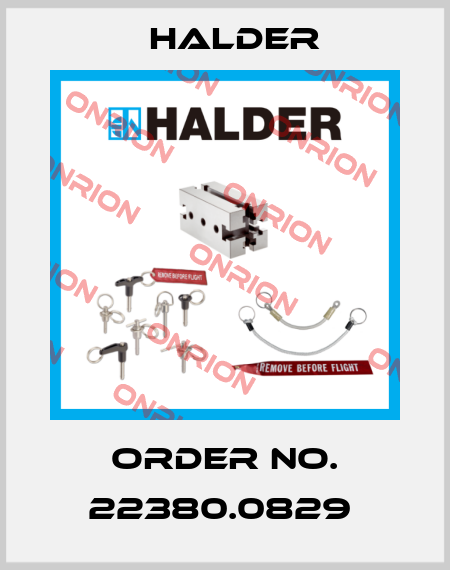 Order No. 22380.0829  Halder