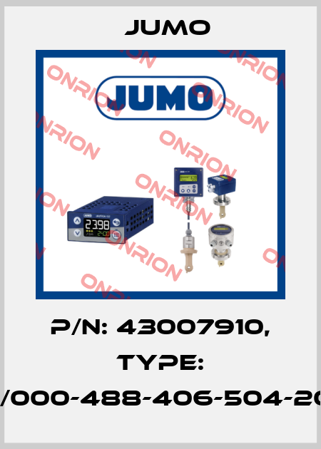 p/n: 43007910, Type: 404366/000-488-406-504-20-61/000 Jumo