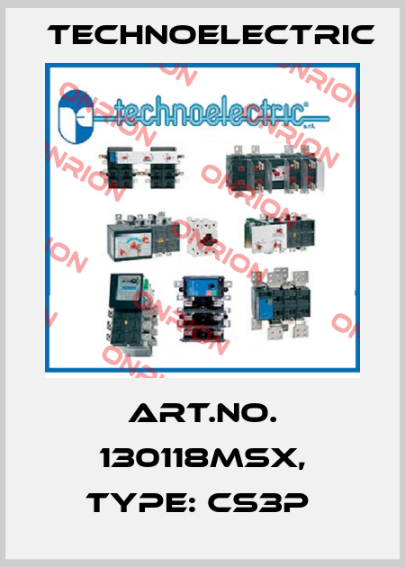 Art.No. 130118MSX, Type: CS3P  Technoelectric