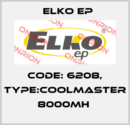 Code: 6208, Type:CoolMaster 8000MH  Elko EP