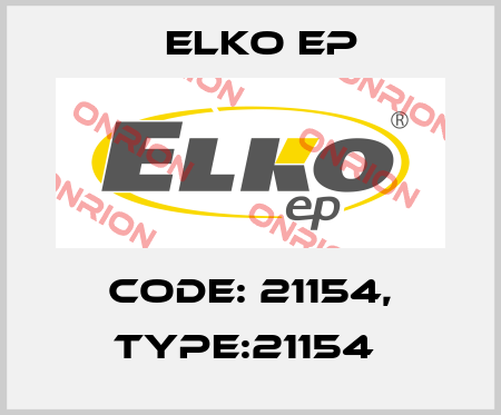 Code: 21154, Type:21154  Elko EP