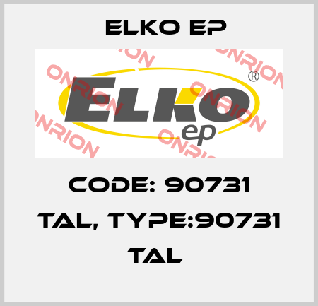 Code: 90731 TAL, Type:90731 TAL  Elko EP