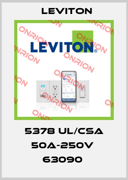 5378 UL/CSA 50A-250V  63090  Leviton