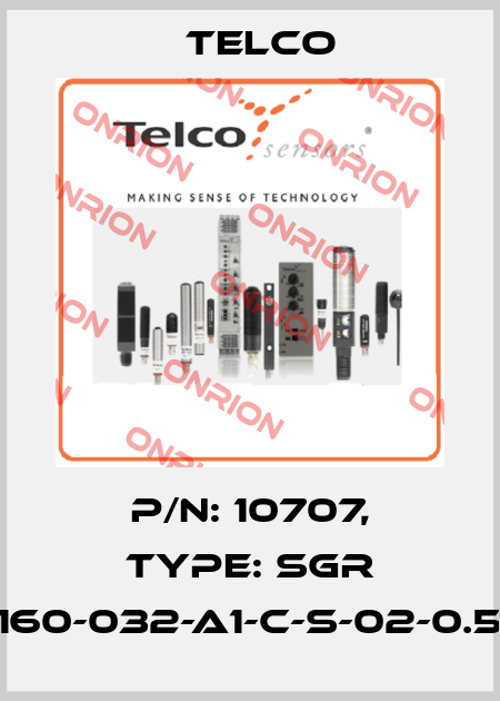 p/n: 10707, Type: SGR 10-160-032-A1-C-S-02-0.5-J5 Telco