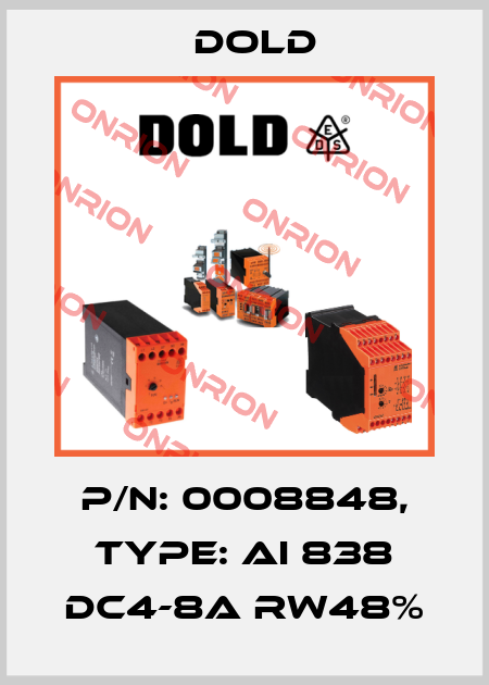 p/n: 0008848, Type: AI 838 DC4-8A RW48% Dold