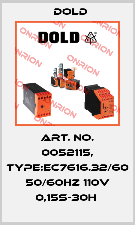 Art. No. 0052115, Type:EC7616.32/60 50/60HZ 110V 0,15S-30H  Dold