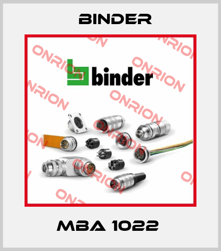 MBA 1022  Binder