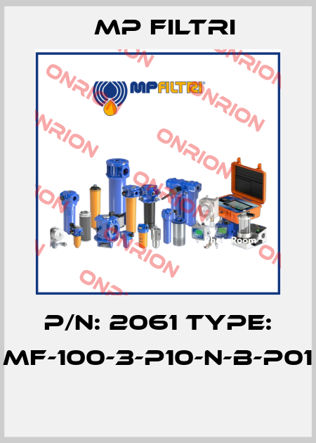 P/N: 2061 Type: MF-100-3-P10-N-B-P01  MP Filtri