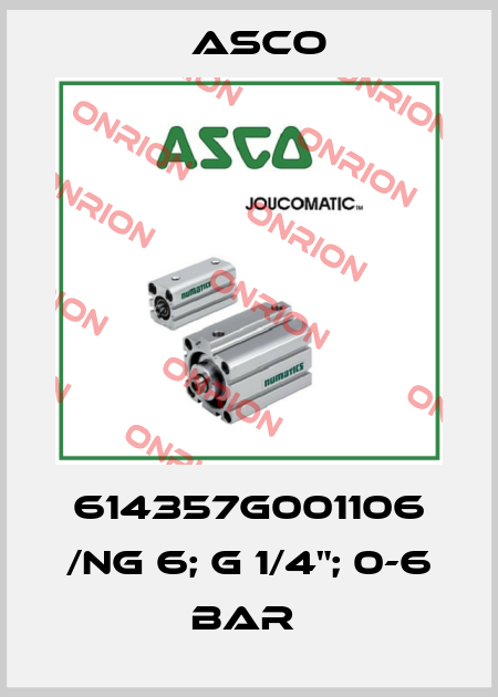 614357G001106 /NG 6; G 1/4"; 0-6 BAR  Asco