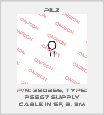 p/n: 380256, Type: PSS67 Supply Cable IN sf, B, 3m Pilz
