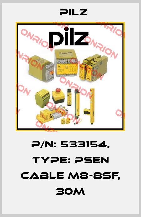 p/n: 533154, Type: PSEN cable M8-8sf, 30m Pilz