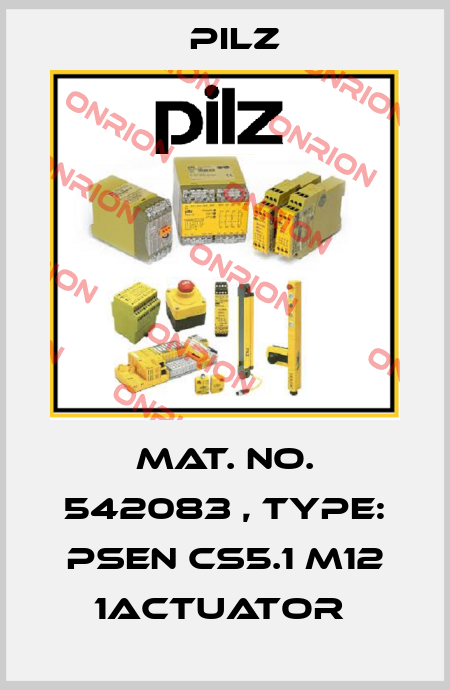 Mat. No. 542083 , Type: PSEN cs5.1 M12 1actuator  Pilz