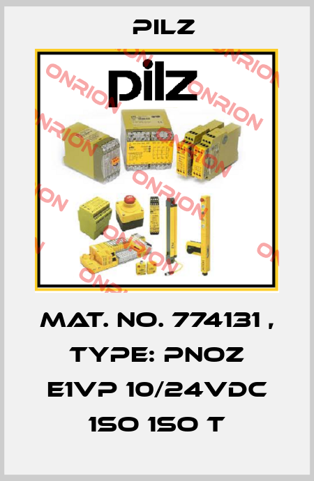 Mat. No. 774131 , Type: PNOZ e1vp 10/24VDC 1so 1so t Pilz