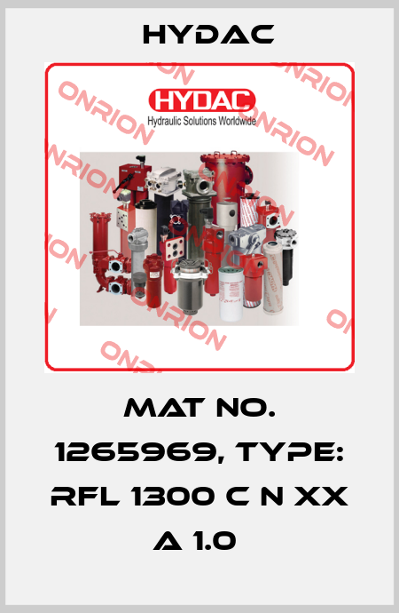 Mat No. 1265969, Type: RFL 1300 C N XX A 1.0  Hydac