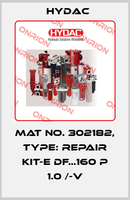 Mat No. 302182, Type: REPAIR KIT-E DF...160 P 1.0 /-V Hydac