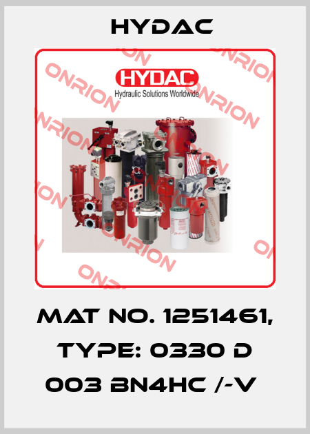 Mat No. 1251461, Type: 0330 D 003 BN4HC /-V  Hydac