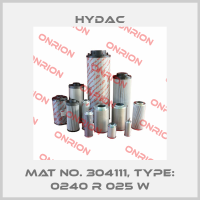 Mat No. 304111, Type: 0240 R 025 W Hydac