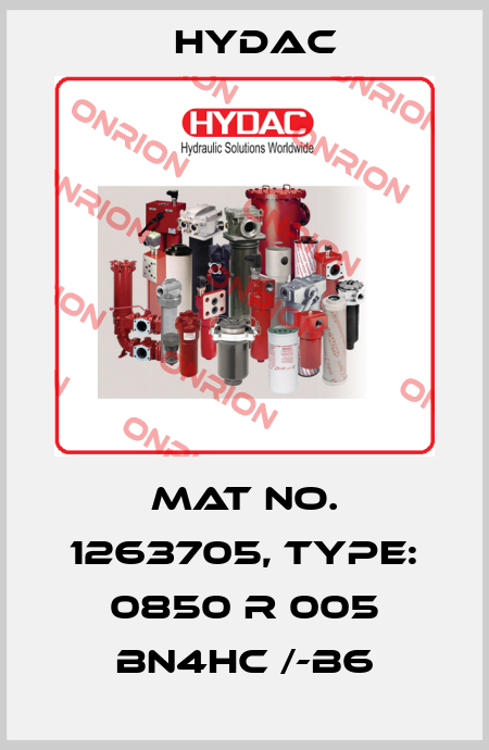 Mat No. 1263705, Type: 0850 R 005 BN4HC /-B6 Hydac
