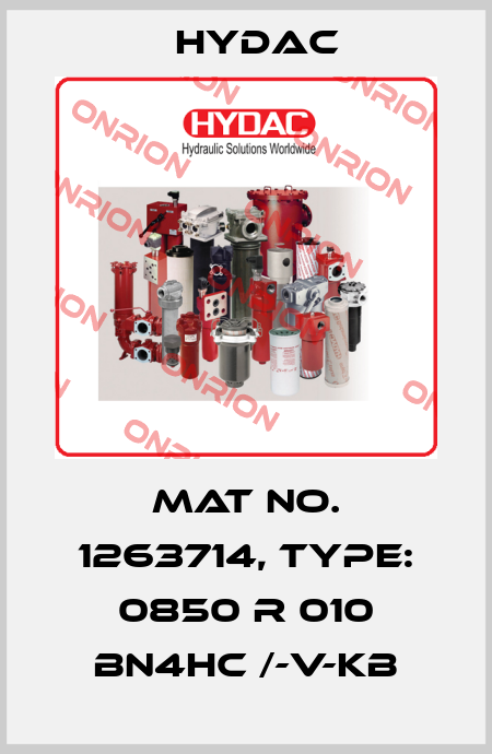 Mat No. 1263714, Type: 0850 R 010 BN4HC /-V-KB Hydac