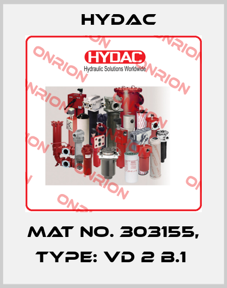 Mat No. 303155, Type: VD 2 B.1  Hydac
