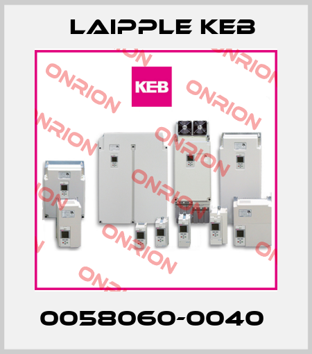0058060-0040  LAIPPLE KEB