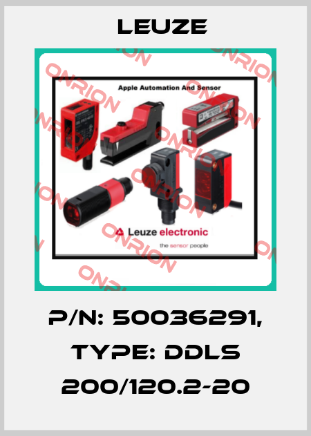 p/n: 50036291, Type: DDLS 200/120.2-20 Leuze