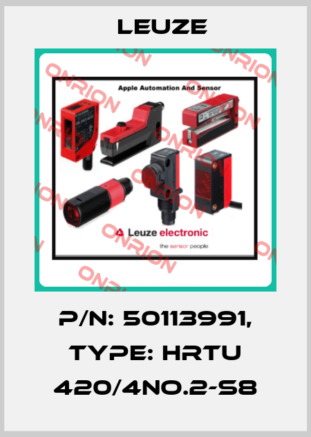 p/n: 50113991, Type: HRTU 420/4NO.2-S8 Leuze