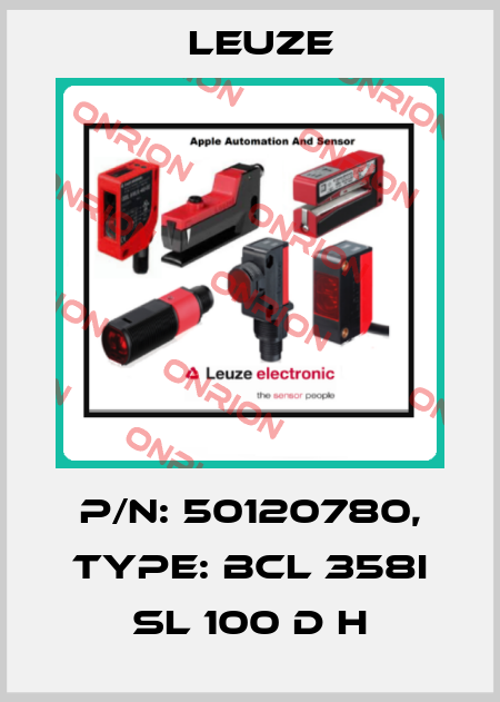 p/n: 50120780, Type: BCL 358i SL 100 D H Leuze