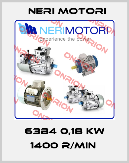 63B4 0,18 KW 1400 R/MIN  Neri Motori