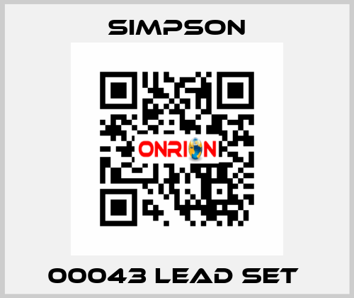 00043 Lead Set  Simpson