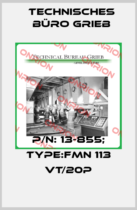 P/N: 13-855; Type:FMN 113 Vt/20p Technisches Büro Grieb