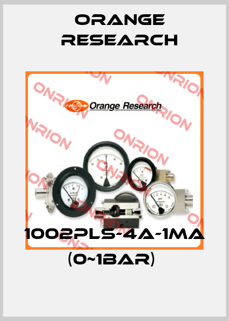 1002PLS-4A-1MA (0~1BAR)  Orange Research
