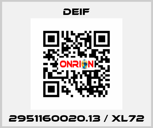 2951160020.13 / XL72 Deif