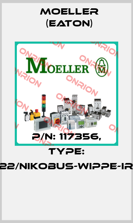 P/N: 117356, Type: 102-00022/NIKOBUS-WIPPE-IR-L.GRAU  Moeller (Eaton)