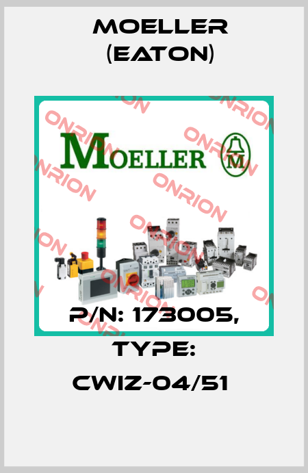 P/N: 173005, Type: CWIZ-04/51  Moeller (Eaton)