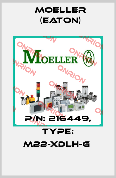 P/N: 216449, Type: M22-XDLH-G  Moeller (Eaton)