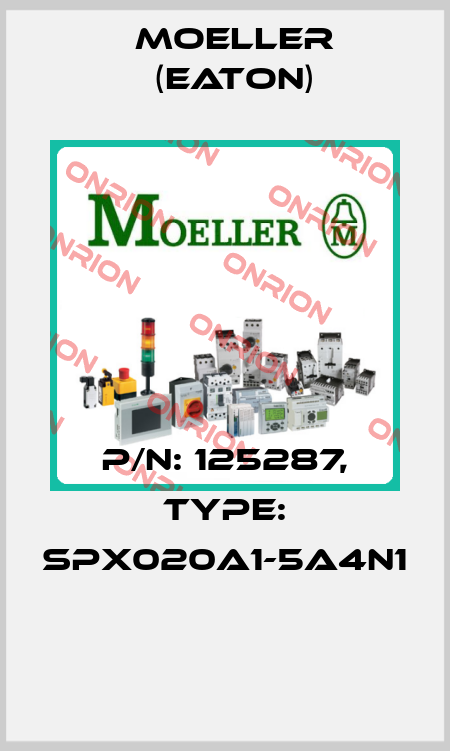P/N: 125287, Type: SPX020A1-5A4N1  Moeller (Eaton)