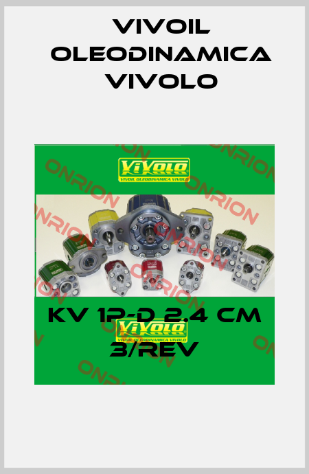KV 1P-D 2.4 cm 3/rev Vivoil Oleodinamica Vivolo