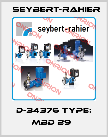 D-34376 TYPE: MBD 29   Seybert-Rahier