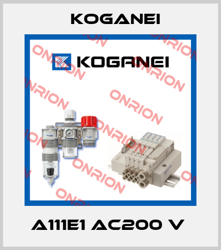 A111E1 AC200 V  Koganei